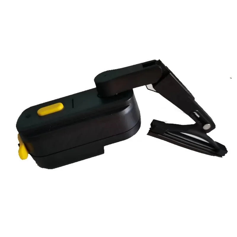 Black plastic motorcycle helmet wiper with 65mm blade and 800mA motor for visor cleaning