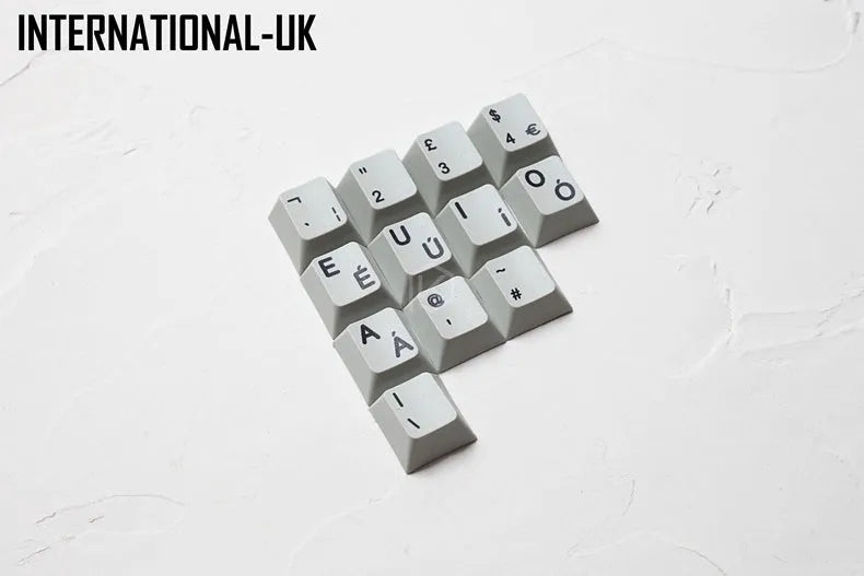 Sublimation International Symbols keyboard with multilingual keycaps and USB wired connection