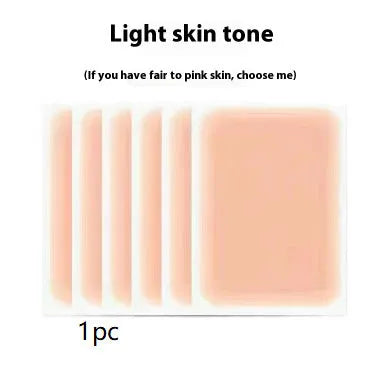 Pack of adhesive tattoo cover patches in various skin tone colours on a white background.