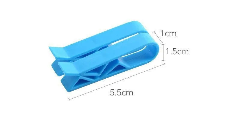 PP plastic garbage bag clip for securing bin liners to waste container rims
