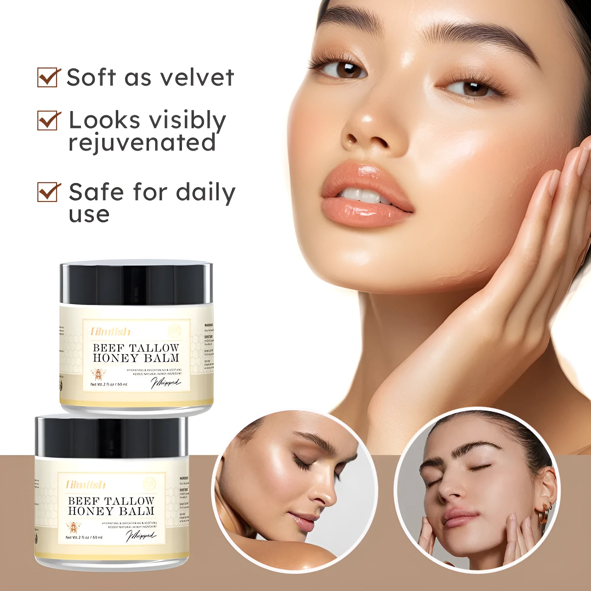 A jar of 60ml honey moisturising cream for the body.