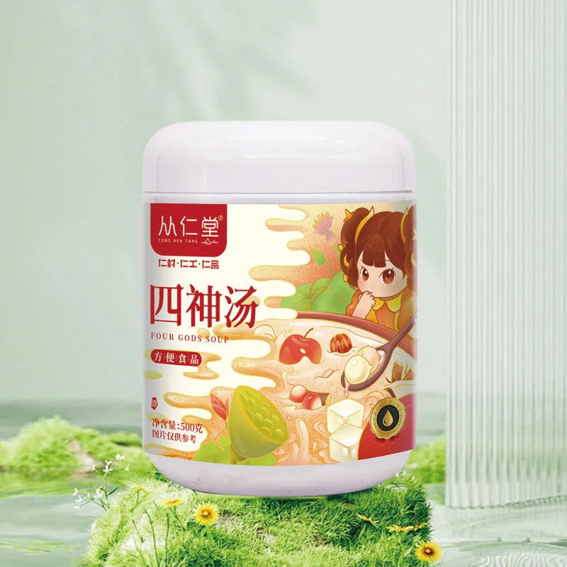 Box of traditional Chinese medicinal herbal tea for children's spleen and stomach health with 12 individual 100ml bags