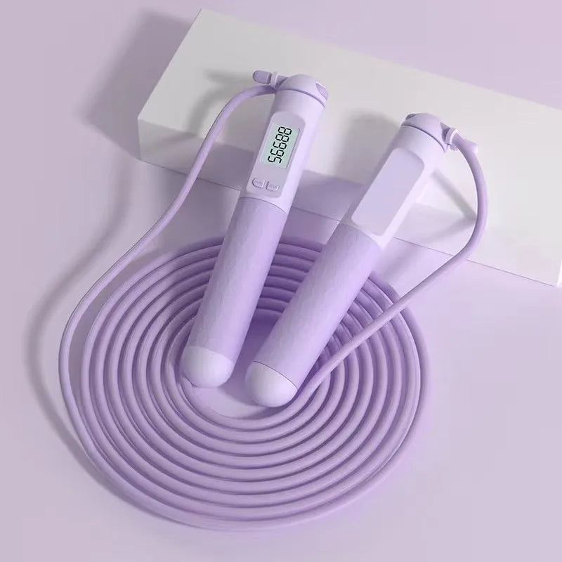 ABS fitness skipping rope with bearing mechanism in multiple colour and cord style options