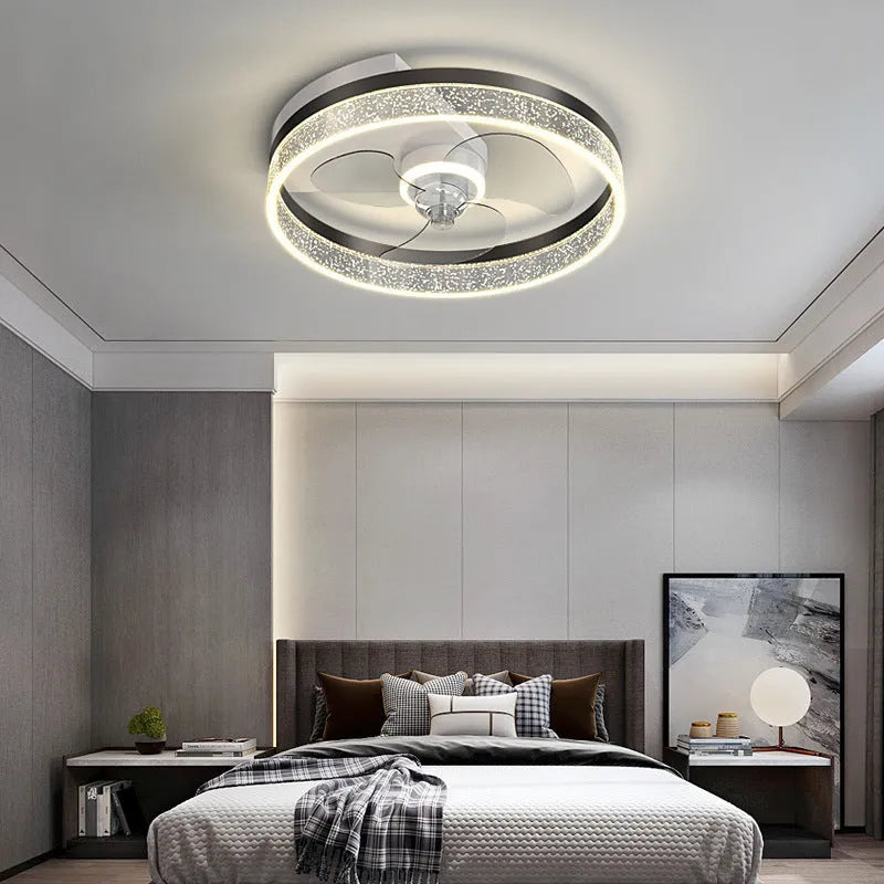 Simple modern Nordic style iron tieyi ceiling lamp with LED light for a children's room.