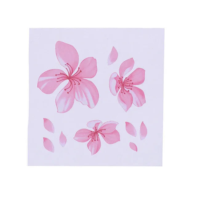 Cherry blossom flower car sticker in small and large size options on a vehicle door.