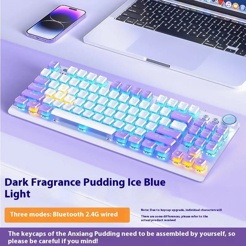 Tarantula wireless mechanical keyboard with side engraving and multiple lighting colour options