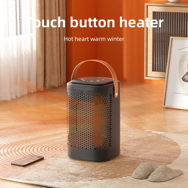 Hot and cold air heating radiator with touch screen remote control, 157mm by 253mm dimensions