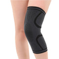 Black double corrugated sports kneecap for basketball and running
