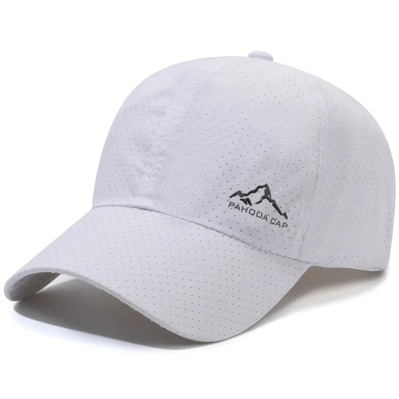 Korean-style adjustable baseball cap in polyester fabric with dome crown design for summer sun protection