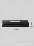 Black compact automatic vacuum sealer machine for household food preservation and item protection