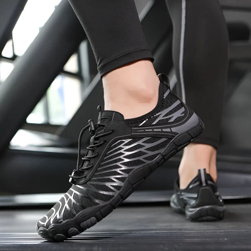 Breathable lace-up casual shoes with non-slip rubber soles in multiple colour options