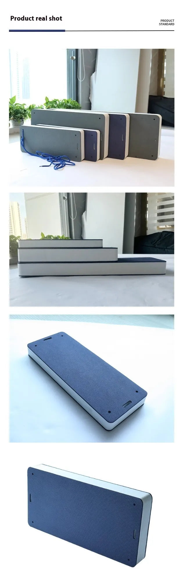 Blue EVA foam boat fender with thickened shockproof design for docking and hull protection.
