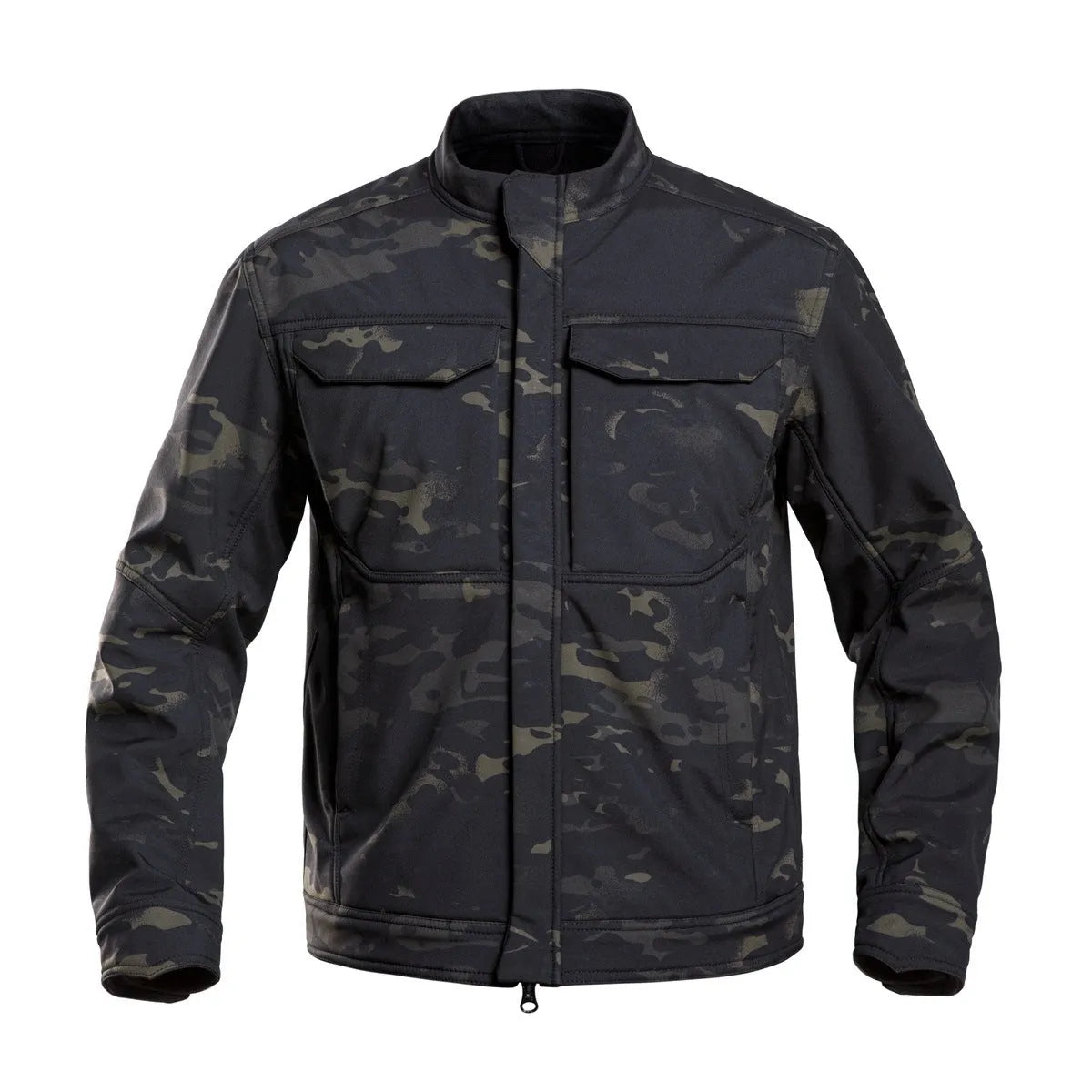 Bone Frog black soft shell tactical jacket for outdoor mountaineering and camping activities