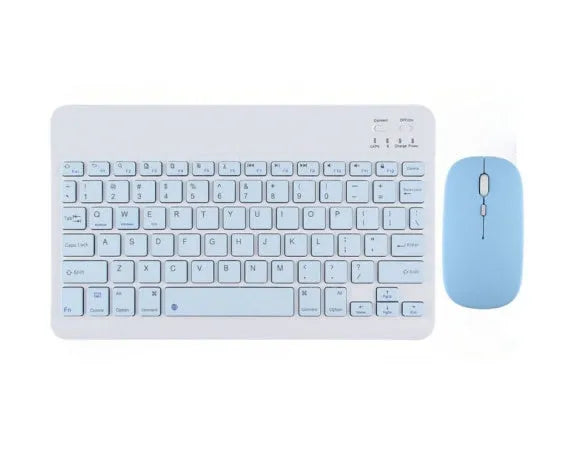 Pink and white Bluetooth wireless keyboard for girls with optional matching mouse