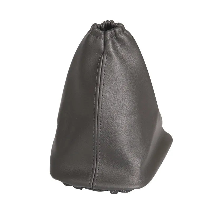 Black leather car shift lever dirt-proof cover for Toyota Corolla gear selector