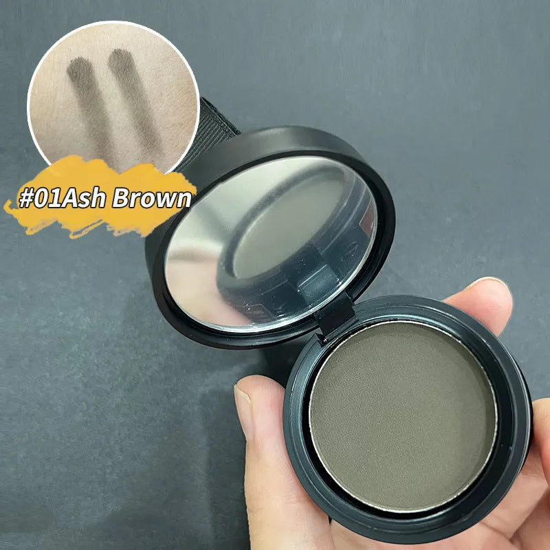 Hairline powder for shadow gap repair with 14 colour classifications including ash brown, auburn, black, and dark blonde