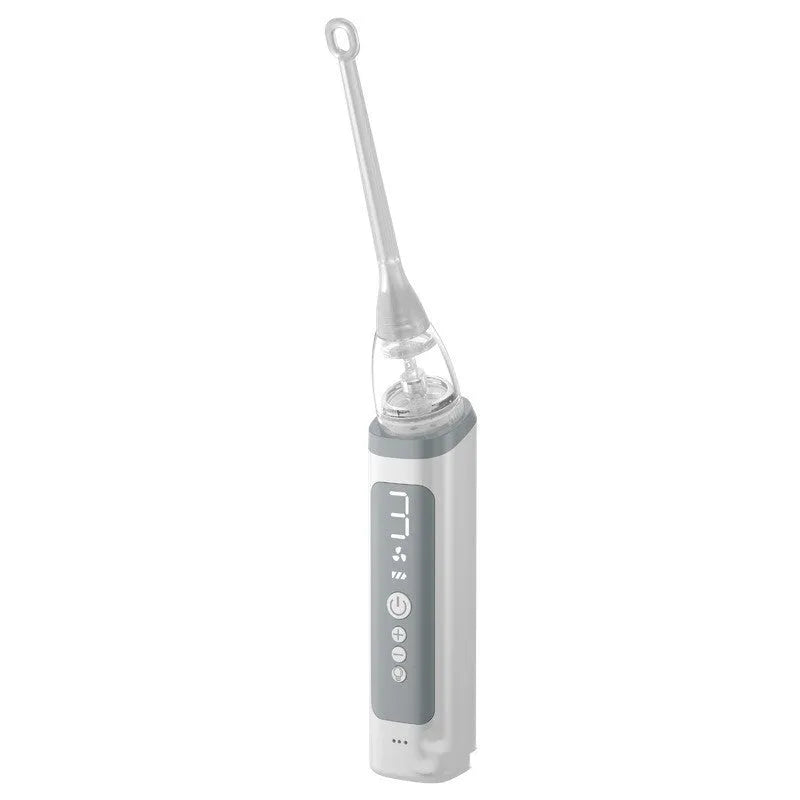Milky white tonsil stone removal tool with oral cleaning extractor for dental calculus