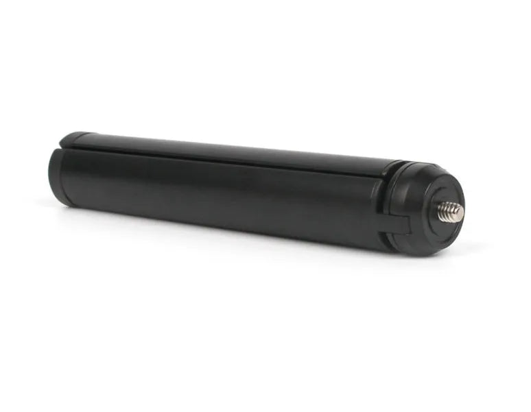 Black aluminium mobile phone tripod handheld stabilizer compatible with iPhone