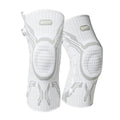 Professional grey-white sports knee pads for basketball, running, football, and badminton in M, L, XL sizes