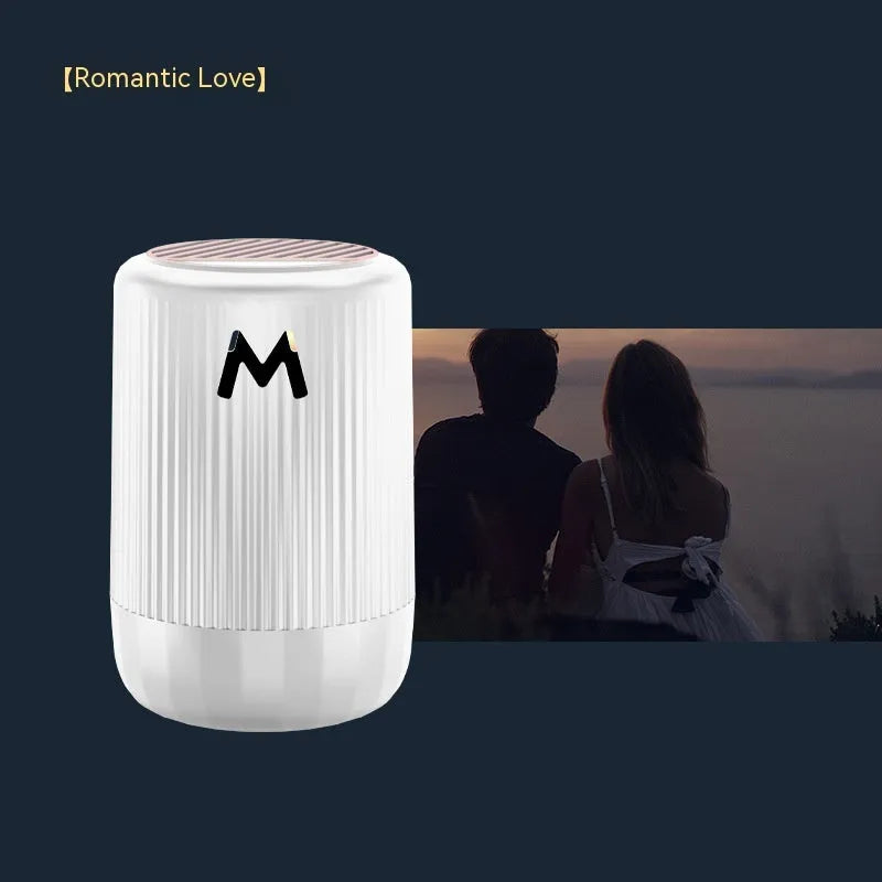 Solid car aromatherapy decorative cup measuring 10x6 cm with choice of four scents