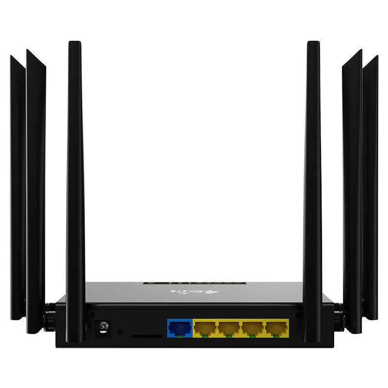 Industrial-grade 4G/3G router with removable iron box enclosure measuring 29.5 x 25 x 5 cm