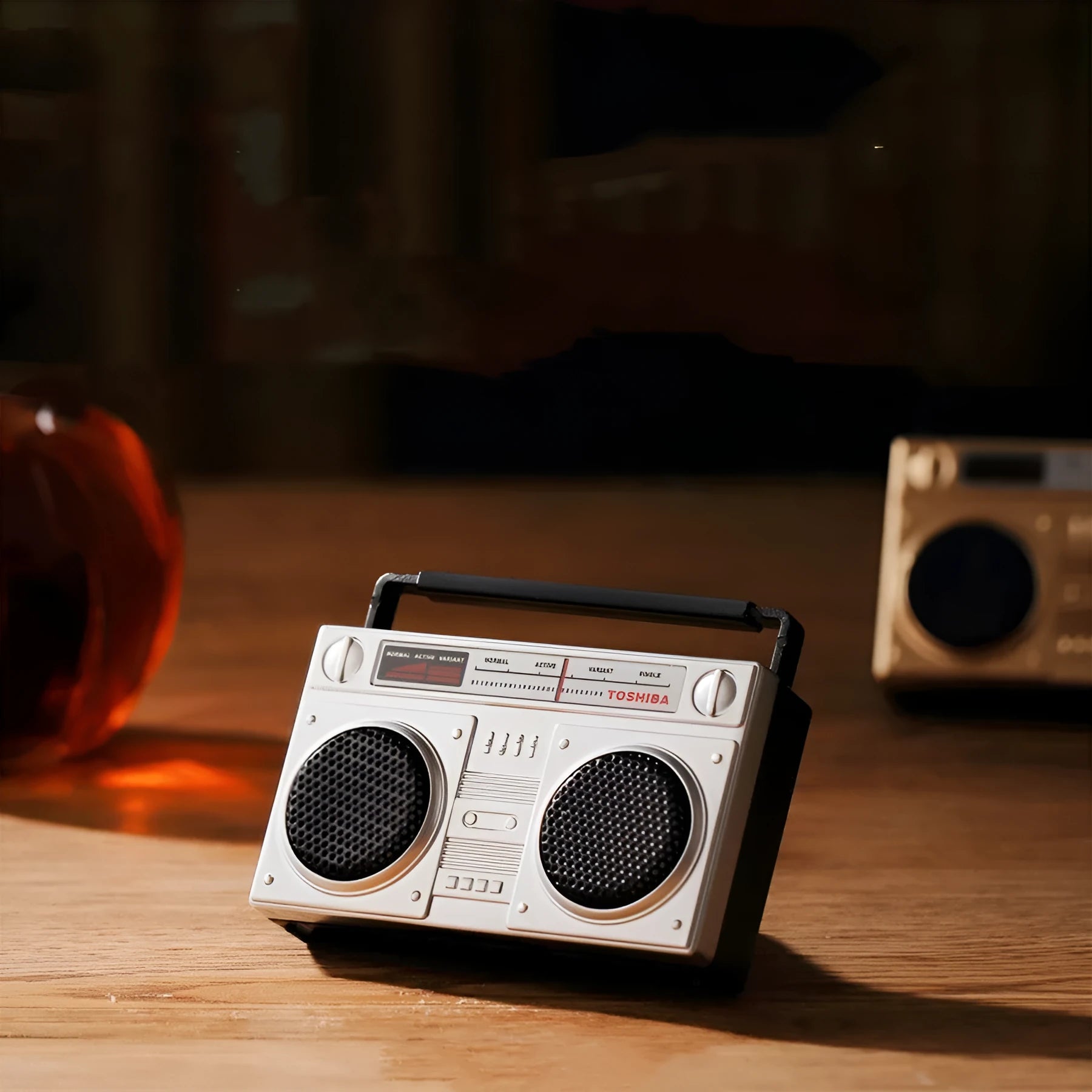 Car vent aroma diffuser with cassette tape design in gold colour, zinc alloy perfume holder
