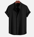Mens loose short sleeve shirt in multiple colours with Asian sizing options