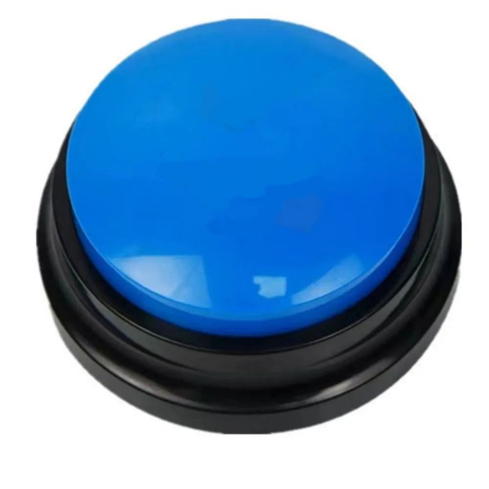 Voice recording pet training buzzer in five colour options for 30-second audio playback