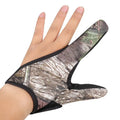 Fishing two finger gloves showing microfiber palm and diving cloth back in black colour
