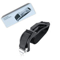 Black pregnant women's safety belt with ABS metal buckle showing anti-strangulation design