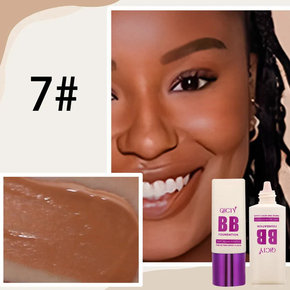 Feeding bottle BB cream foundation in liquid form with brightening properties
