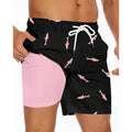 Men's loose fit summer beach trousers in polyester fabric available in multiple colours