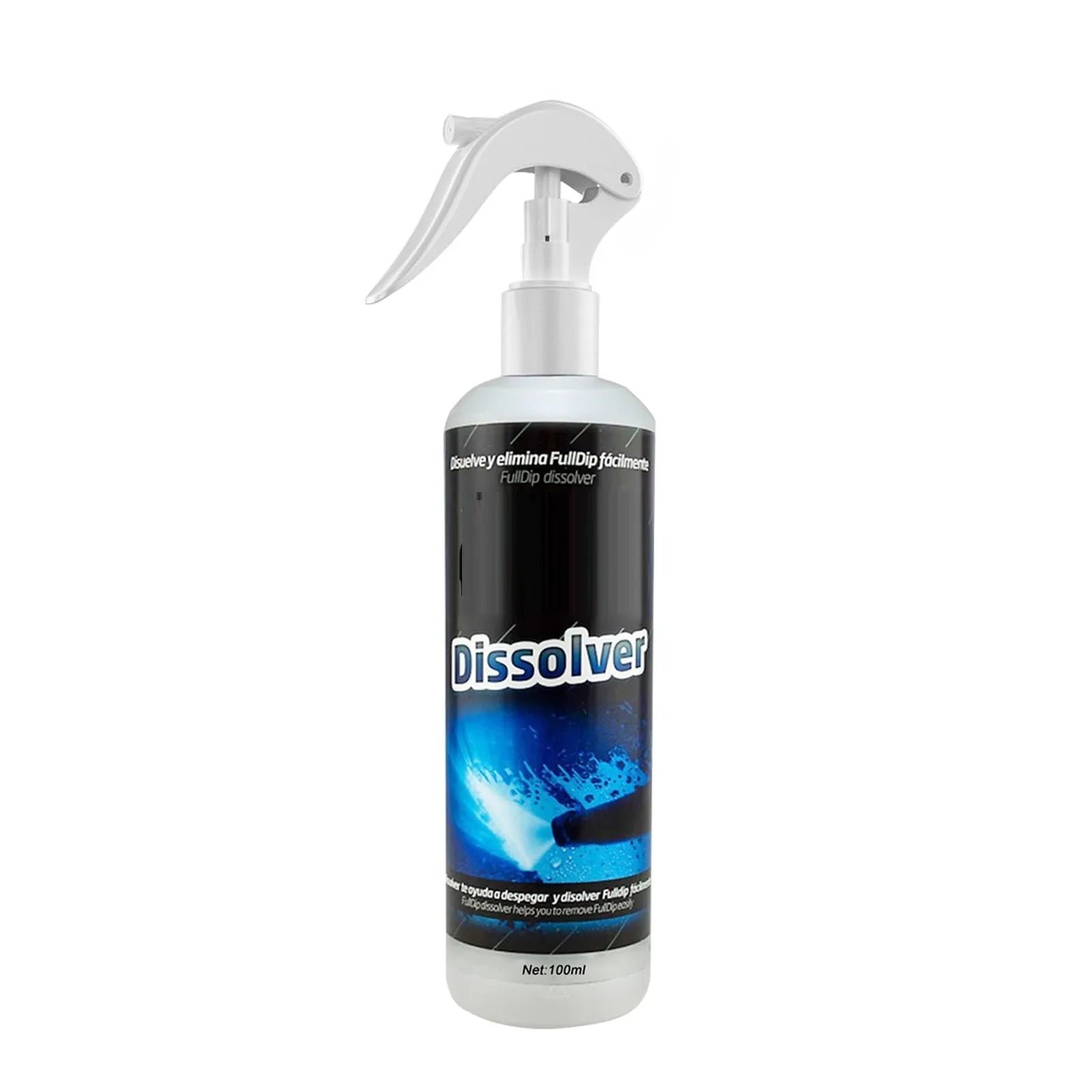 100ml bottle of car foam cleaning spray for paint polishing and seat stain removal
