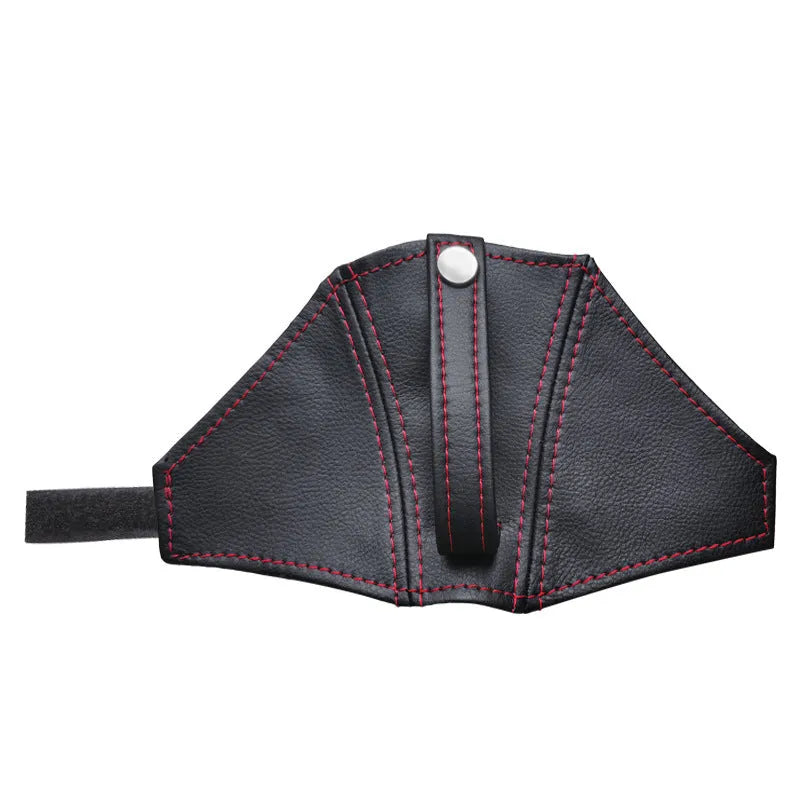 Leather racing seat belt shoulder strap cover with multicolour thread options for RECARO Bride bucket seats
