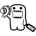Creative cartoon automobile sticker measuring 15x12cm for vehicle personalisation