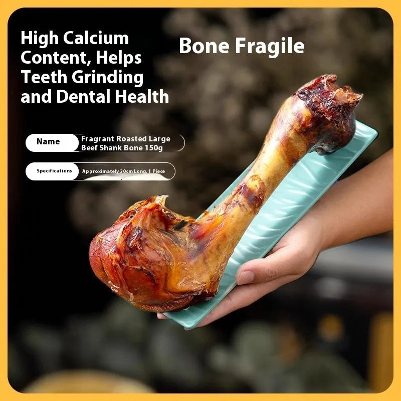 Puppy molar rod dental chew in three sizes with roasted ox bone flavour for training and teeth cleaning