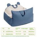 Four Seasons removable washable dog car kennel in beige, shown in size L dimensions 70x60x30cm.