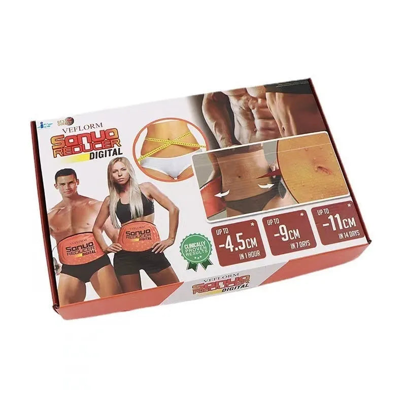 Hot compress waist support belt for sauna, massage, and yoga therapy.