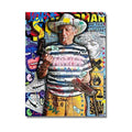Frameless canvas graffiti abstract street poster spray painting art in size 40x50cm style A1