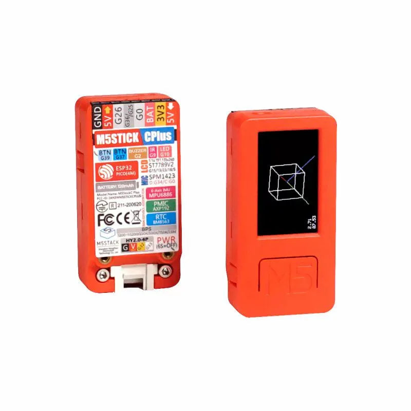 IoT development board with 1.14-inch colour LCD screen, Type-C connector, and Grove interface
