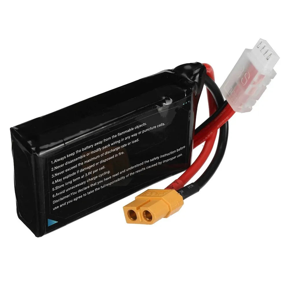 1200mAh 7.4V RC lithium battery for remote control model cars and ships