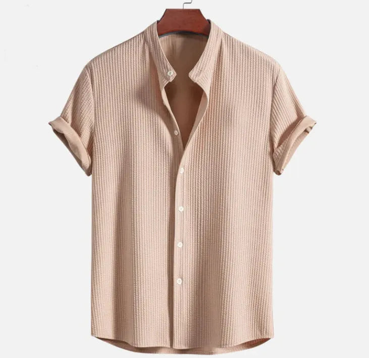 Mens loose short sleeve shirt in multiple colours with Asian sizing options
