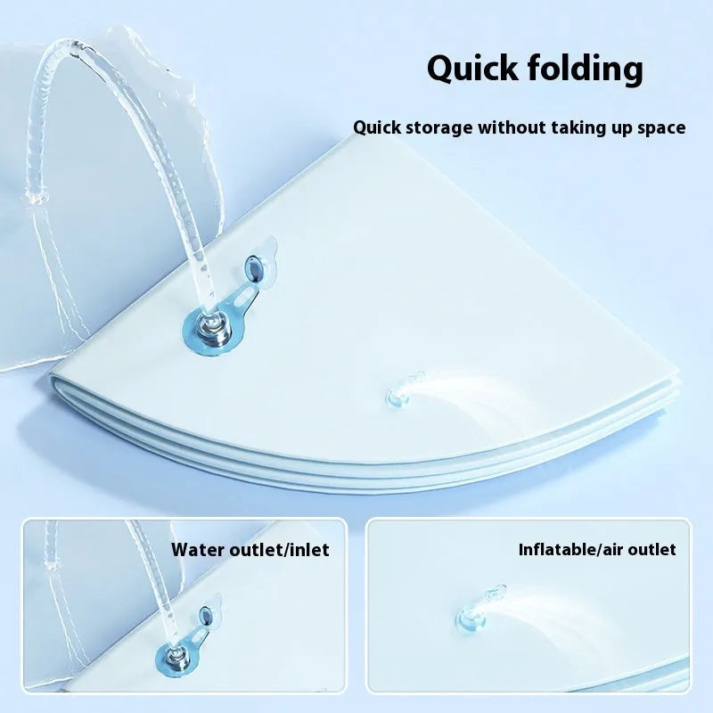 PVC inflatable pet water cooling mat in aquatic designs for dogs and cats
