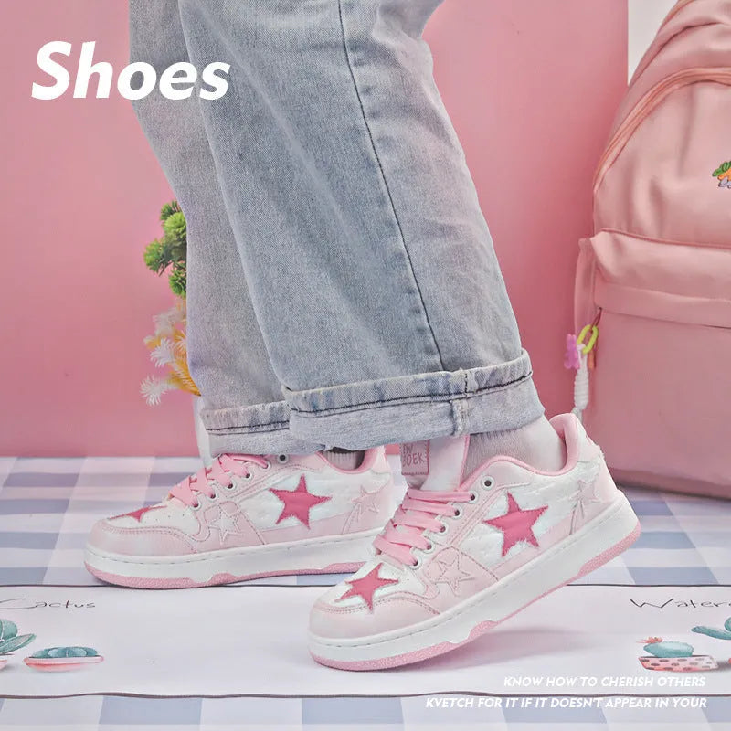 Unisex skateboard shoes with denim upper and rubber sole in black, green or pink colours