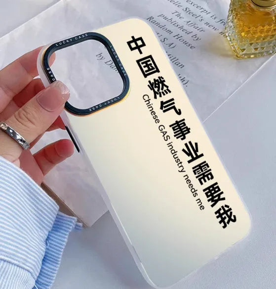 Clear acrylic customised couple phone case for iPhone with silicone rubber protection