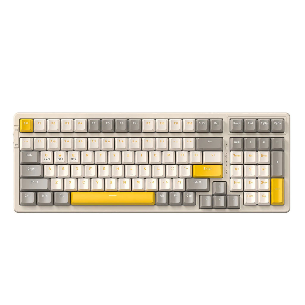 Free Wolf K96 Bluetooth mechanical keyboard in choice of four colours with compact 39cm design
