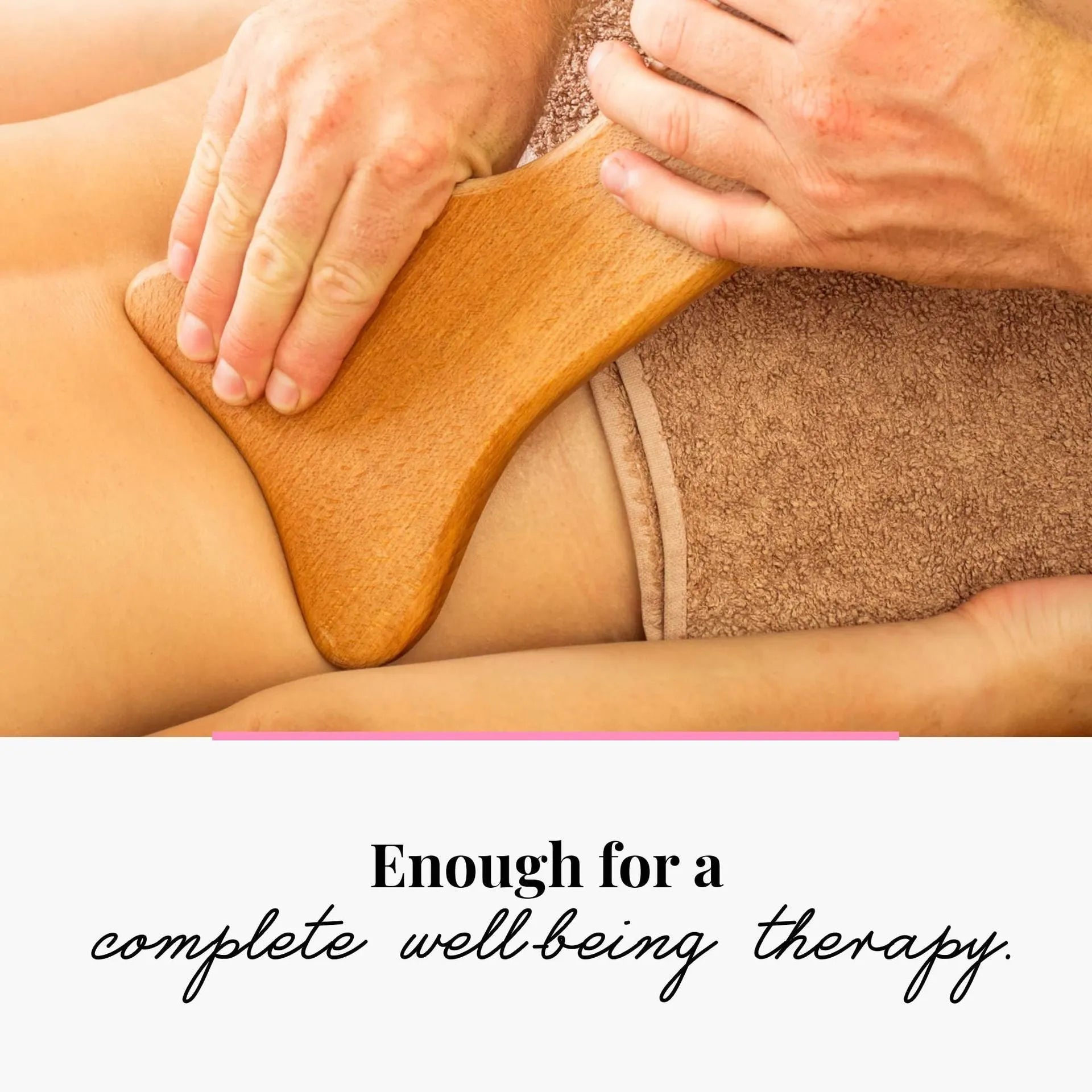 A selection of natural beechwood massage rollers including T-shaped and multi-wheel designs on a wooden surface.
