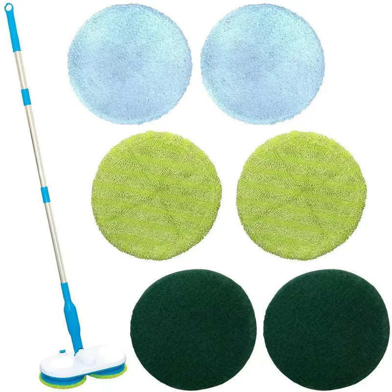 Wireless handheld electric mop with USB charging port and rotating cleaning head