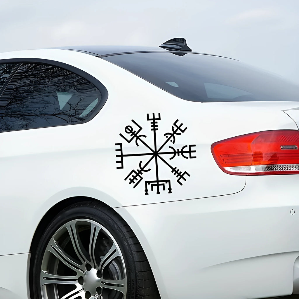 13x13cm square vinyl car sticker with vegetarian no charm graphic design