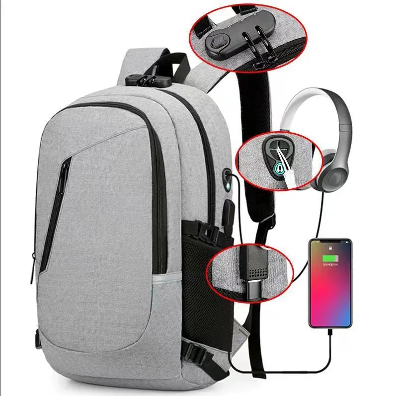 Oxford cloth computer backpack in multiple colours with 20-35L capacity for leisure travel